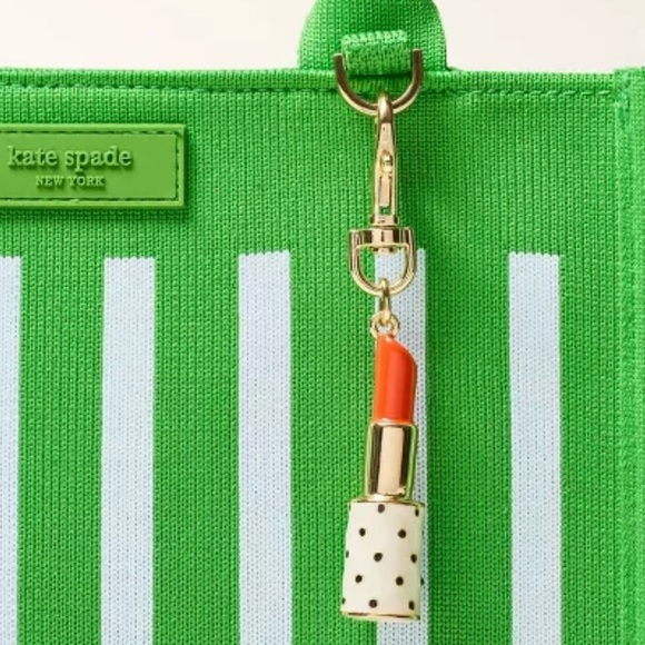 NWT Lipstick Bag Charm Keychain - kate spade New York x Target - Picture 1 of 4